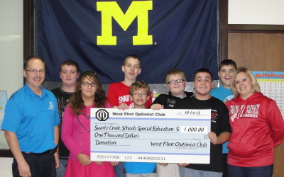 Extraordinary Special Education Teacher Receives Funding From West Flint Optimist Club